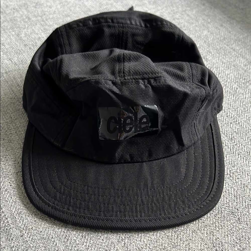 Ciele Black Performance Five-Panel Hat